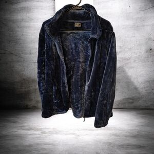 Women/ Men Black Fleece Jacket Size XL